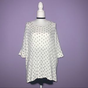 Agnes & Dora White Paisley Top